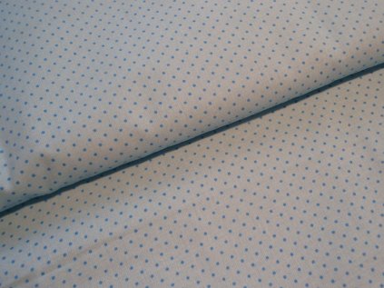 SVĚTLE MODRÁ s modrým puntíkem