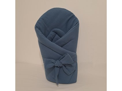 Zavinovačka mušelínová Petrolejová modrá