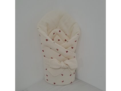 Zavinovačka mušelínová Berušky smetanové