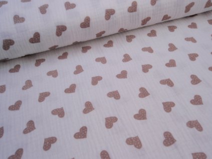 Mušelín SRDÍČKA hnědá