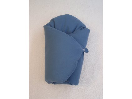 Povlak na péřovou zavinovačku Mušelínový jeans modrý