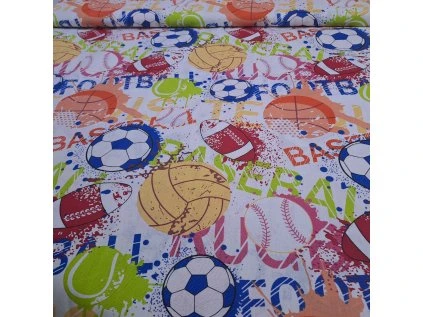 bavlněná látka MÍČE