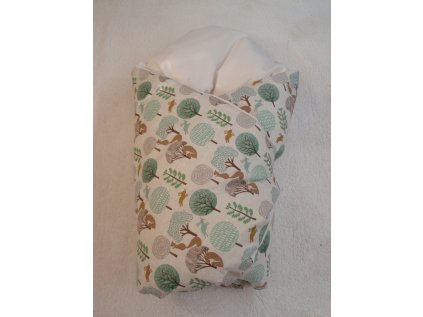 Povlak na péřovou zavinovačku Oříškový les