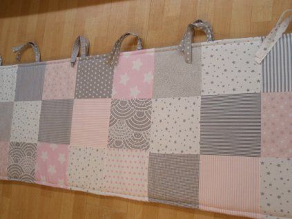 mantinel za postel Růžový patchwork