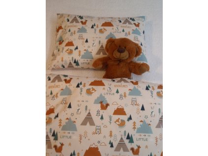 Povlečení  do postýlky Zvířátka s Teepee