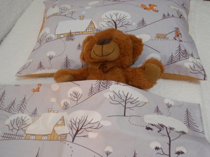 Povlečení do postýlky Zimní radovánky