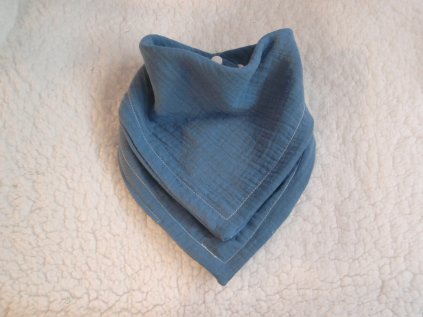Bryndáček Mušelínový jeans modrý