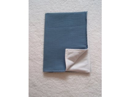 Přebalovací podložka Mušelínová modrá jeans