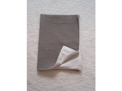 Přebalovací podložka mušelínová Šedá