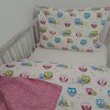 Povlečení do postýlky Sovičky růžové