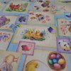 dekorační látka velikonoční patchwork ZVÍŘÁTKA