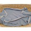 Deka s bambulkami mušelínová BLUE MODRÁ