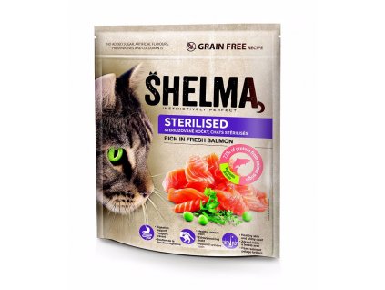 0022227 shelma cat sterilised freshmeat salmon gf 750 g