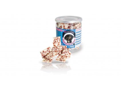 KIDDOG kachní masíčko s rýží a jogurtovou náplní - PREMIUM QUALITY 200 g dóza
