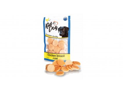 KIDDOG kuřecí mince z kuřecích prsou 80 g