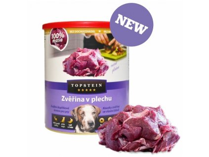 topstein zverina v plechu 800g