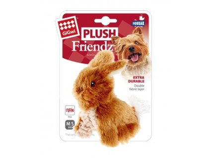 GiGwi Plush Friendz plyšový králíček hnědý