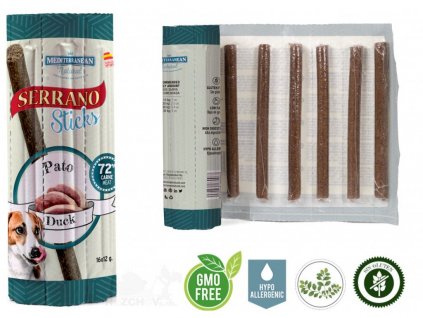8547 3 35406 4 serrano dog sticks duck tycinka 16 x 12 g