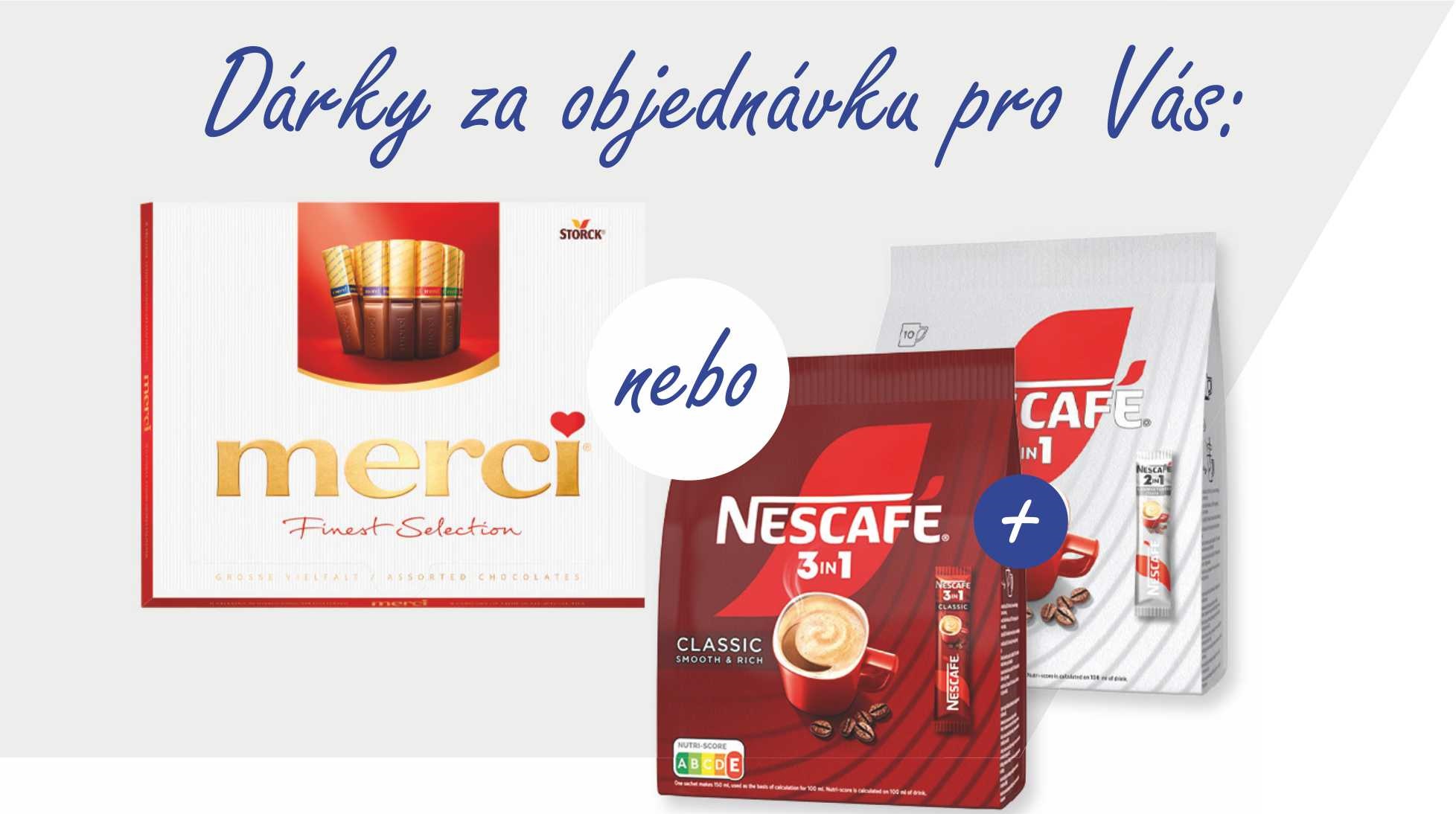 Merci nebo Nescaffe zdarma!