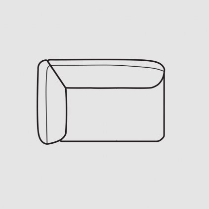 FERRO 1,5 sedacka s opierkou tmava