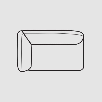 FERRO 2 5 sedacka s opierkou tmava