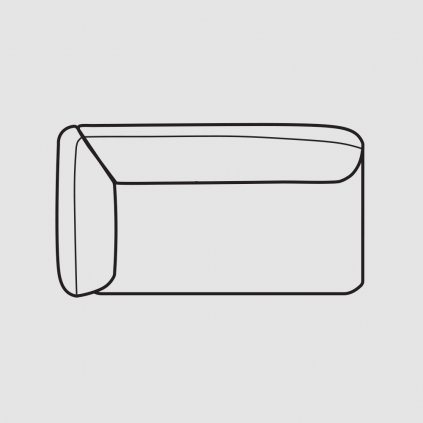 FERRO 3 sedacka s opierkou tmava