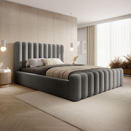 PROXIMA store dizajnova calunena postel s uloznym priestorom WENDY magic velvet 2217 1