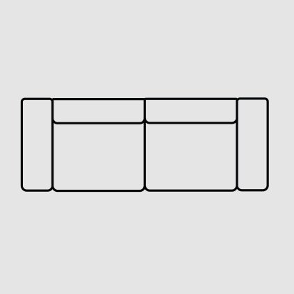 GAVI 3 sedackova pohovka tmava