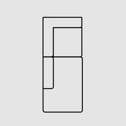 Otoman s rohovou časťou - GAVI