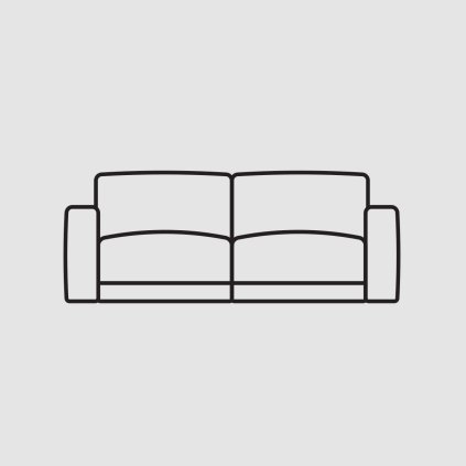 2 sedackova pohovka seda