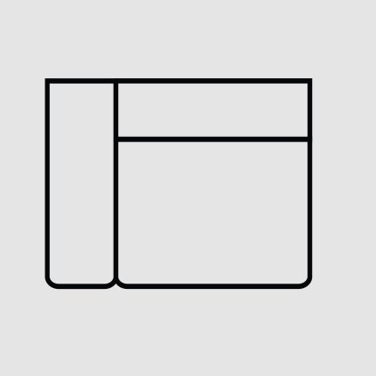 1 sedacka s opierkou seda