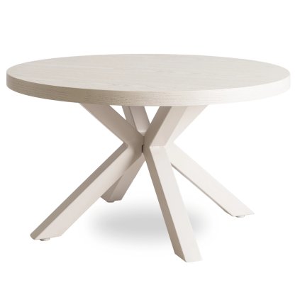 Stolik LINCOLN Beż/Kaszmir (Farba biela, Nohy biela)