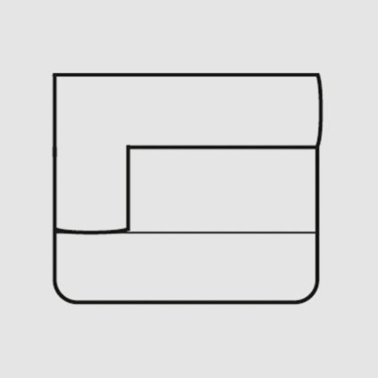 1 sedacka s opierkou seda