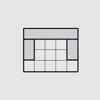 1,5 sedackova pohovka hlboka seda