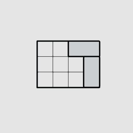 otoman s rohovou castou 1,5 seda