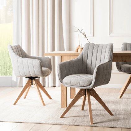 Krzesło Obrotowe LEMON Szare (Farba sivá)