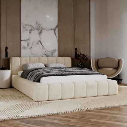 PROXIMA store minimalisticka calunena postel s uloznym priestorom NETTIE magic velvet 2201 1