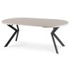 Stół LUKAS 100-250 cm Beton (Farba sivá, Nohy čierna)