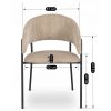 Krzesło TINKA Beżowe Sztruksowe (Farba béžová)
