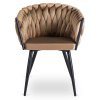 Krzesło ELENA Beżowe Welurowe (Farba béžová)