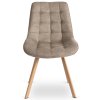 Krzesło KATHY Beżowe Tapicerowane (Farba béžová)