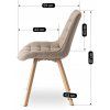 Krzesło KATHY Beżowe (Farba béžová)