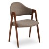Krzesło RUIZ Beżowe (Farba béžová, Nohy dub)