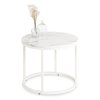Stolik CONNY Biały Marmur/Czarny (Farba biely mramor, Nohy čierna)