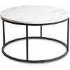 Stolik CONNY MAX Biały Marmur/Czarny (Farba čierna, Nohy čierna)