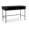 Biurko TRISH Ryflowane 120 cm Czarne (Farba čierna)