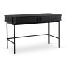 Biurko TRISH Ryflowane 120 cm Czarne (Farba čierna)