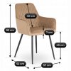 Krzesło BRESSO Beżowe (Farba béžová)