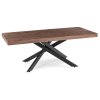Stół HAMPTON 160-240 cm Dąb Rustykalny/Czarny (Farba dub, Doska čierna)