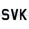 SVK sail letter black